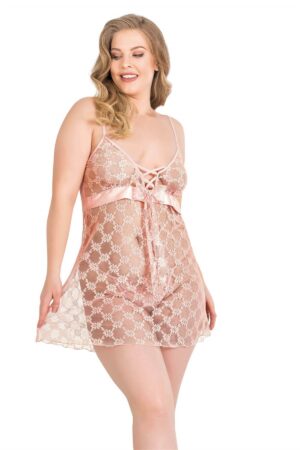 Deluxerie Plus size súprava babydoll Paola