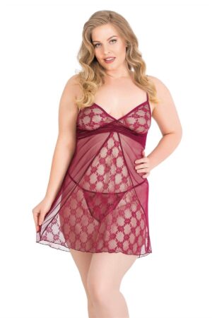 Deluxerie Plus size súprava babydoll Primrose
